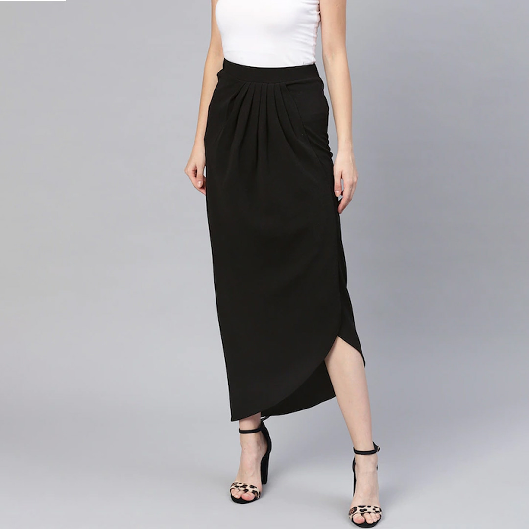 Sufi Wrap Skirt - Black main image 0