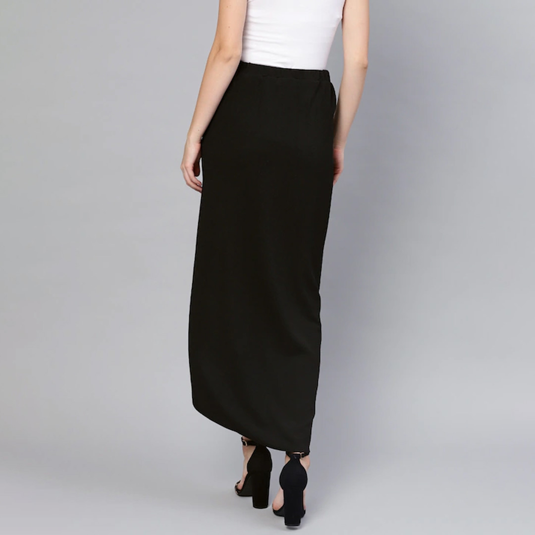 Kristin Wrap Front Midi Skirt
